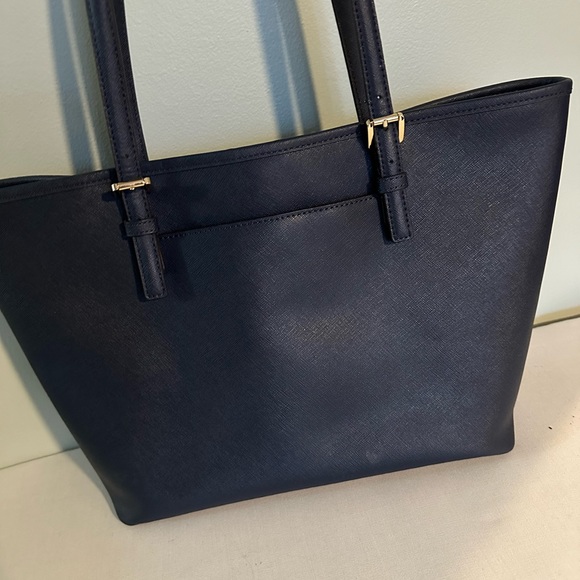 Navy Michael Kors Jet Set Tote Blue - Picture 2 of 5